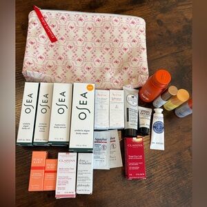 Assorted Beauty/ Sample Bundle with Cosmetic Bag